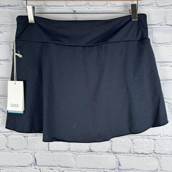 Carve Designs Women's Malia Built In Bikini Bottom Swim Skirt Size Medium, Black - Picture 5 of 12